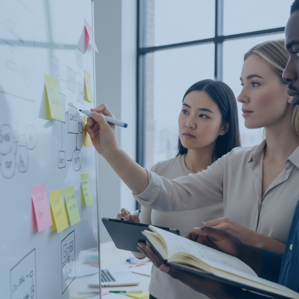 Group Looking at whiteboard